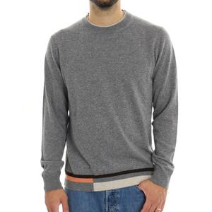 MAGLIA CONTRASTI GRIGIO